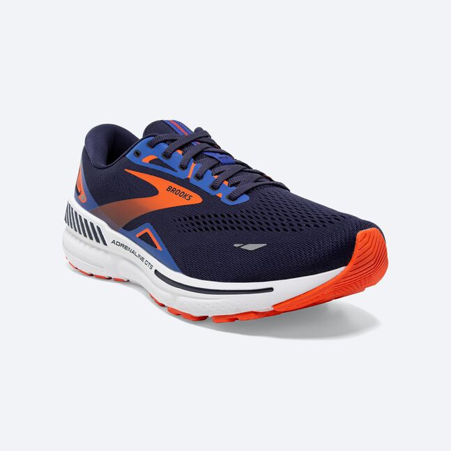 Brooks Adrenaline GTS 23 (Men's) - Peacoat/Orange/Surf the Web