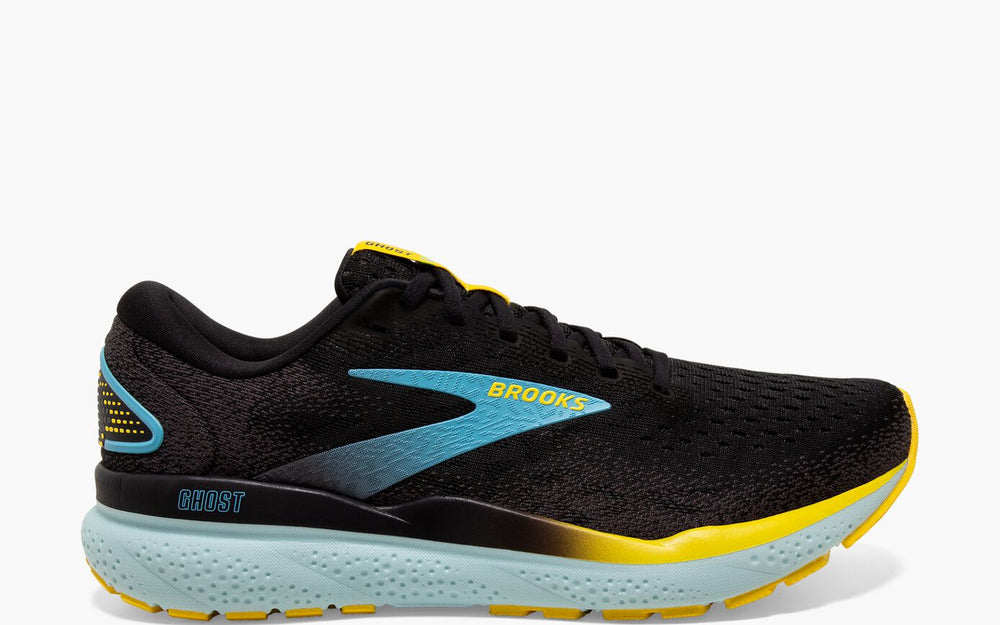 Brooks Ghost 16 (Men's) - Black/Forged Iron/Blue