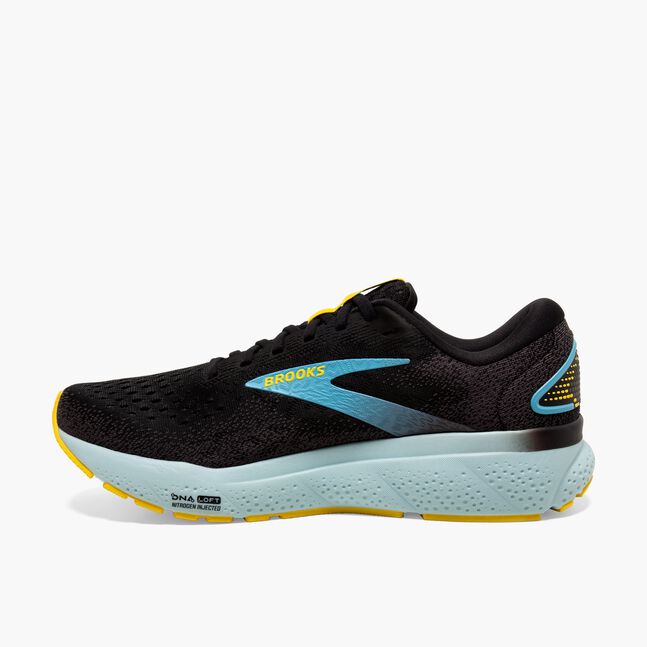 Brooks Ghost 16 (Men's) - Black/Forged Iron/Blue