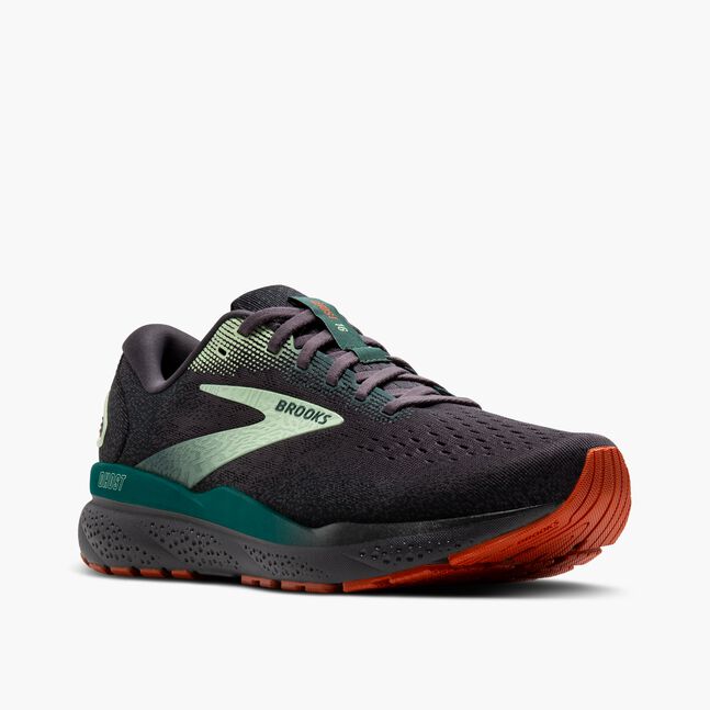 Brooks Ghost 16 (Men's) - Blackened Pearl/June Bug/Green