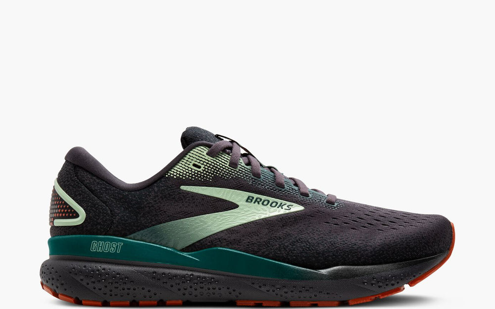 Brooks Ghost 16 (Men's) - Blackened Pearl/June Bug/Green