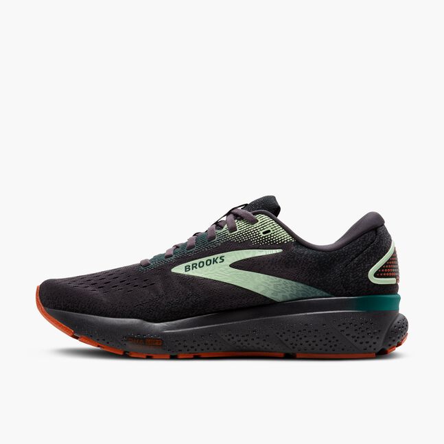 Brooks Ghost 16 (Men's) - Blackened Pearl/June Bug/Green