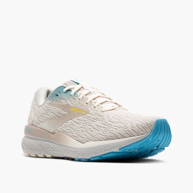 Brooks Ghost 16 (Men's) - Coconut/Blue/Yellow