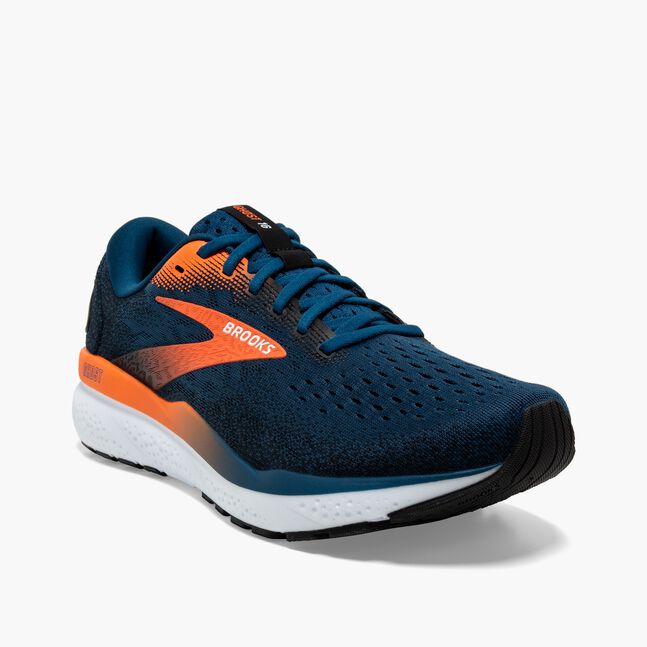 Brooks Ghost 16 (Men's) - Blue Opal/Black/Nasturtium