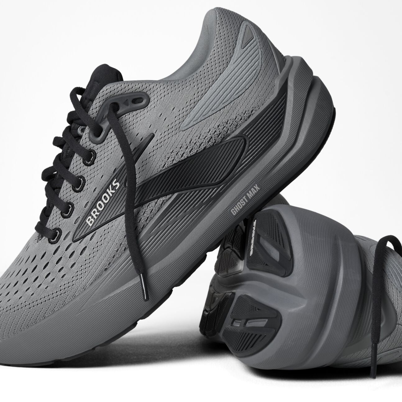 Brooks Ghost Max 3 (Men's) - Primer Grey/Ebony