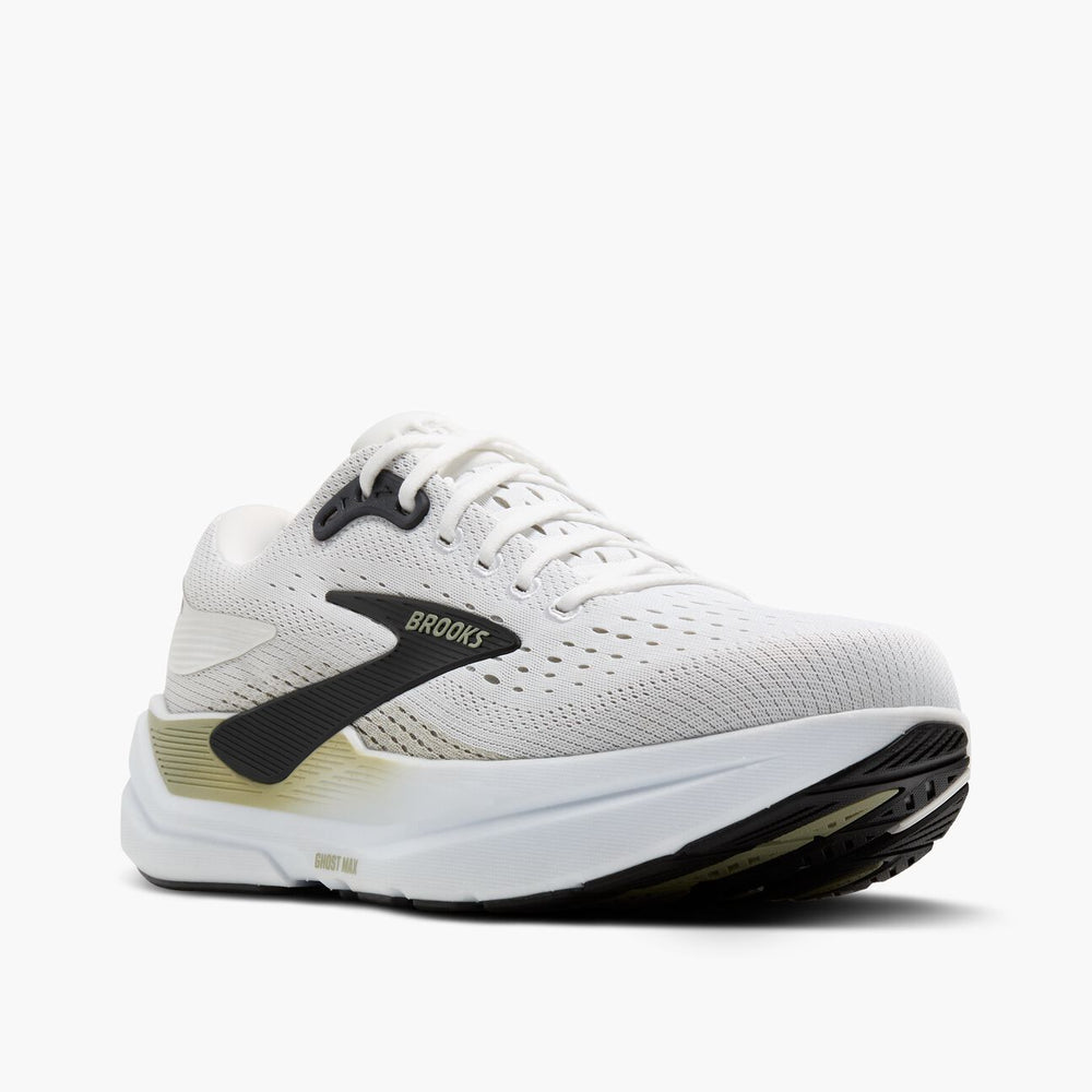 Brooks Ghost Max 3 (Men's) - Bright White/Tea/Black