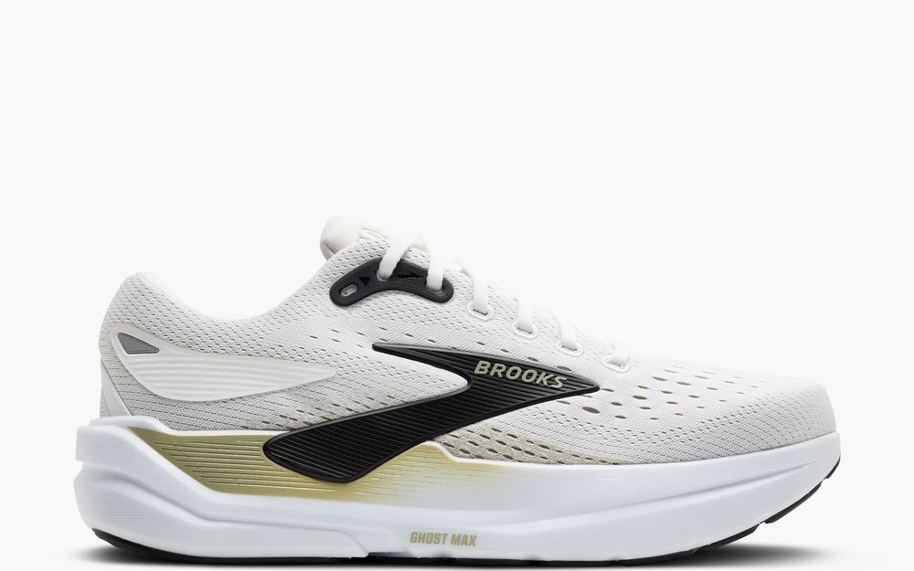 Brooks Ghost Max 3 (Men's) - Bright White/Tea/Black
