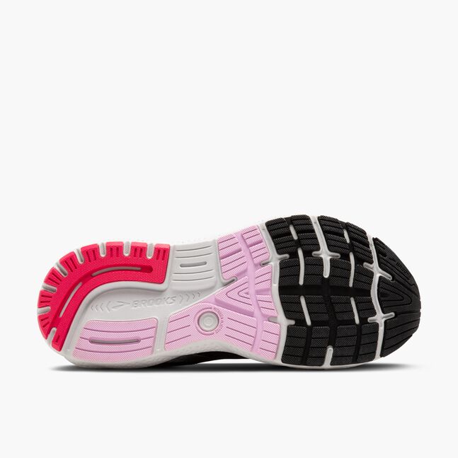 Brooks Ghost 16 (Women's) - Black/Ebony/Raspberry