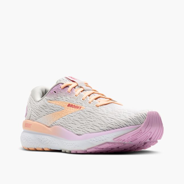 Brooks Ghost 16 (Women's) - White/Grey/Orchid