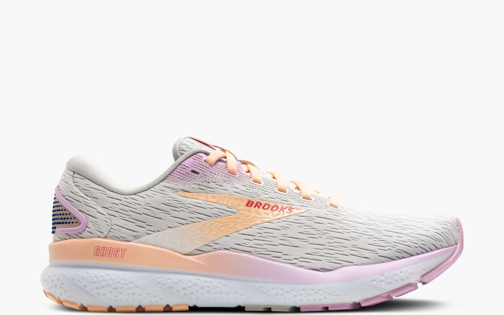 Brooks Ghost 16 (Women's) - White/Grey/Orchid