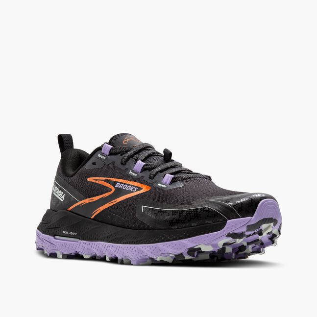 Brooks Cascadia 18 - Trail Running (Women's) - Ebony/Sweet Lavender/Copper