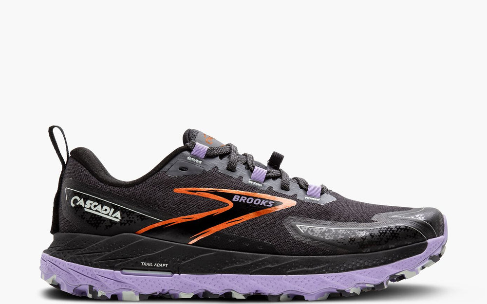 Brooks Cascadia 18 - Trail Running (Women's) - Ebony/Sweet Lavender/Copper