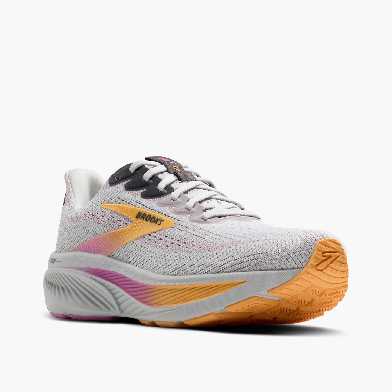 Brooks Ghost 17 (Women's) - Oyster/Apricot/Pink