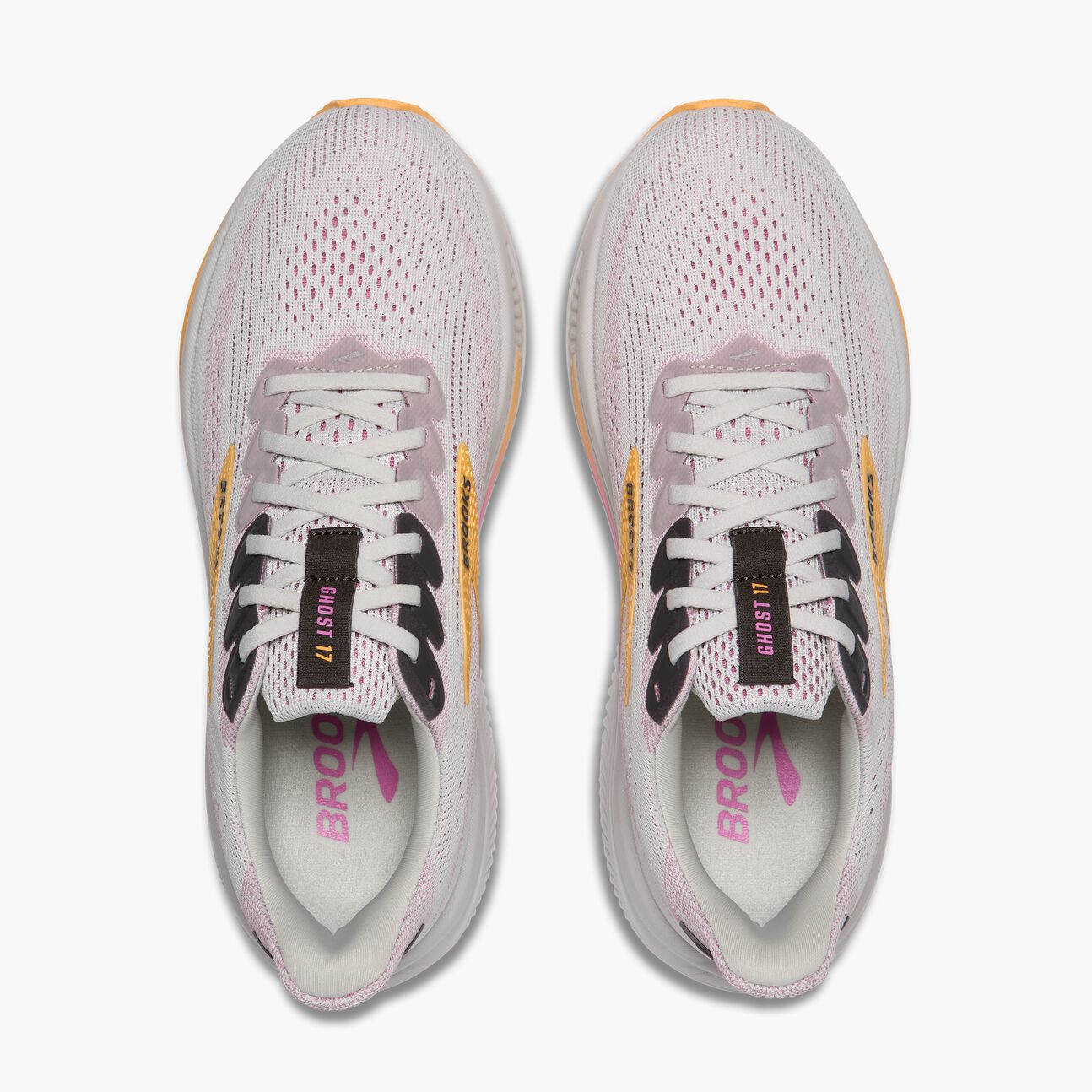 Brooks Ghost 17 (Women's) - Oyster/Apricot/Pink