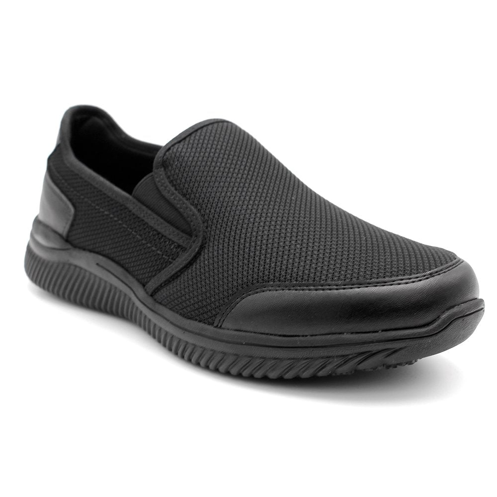 LaForst Clyde Non-slip Slip On Sneaker (Men's) - Black