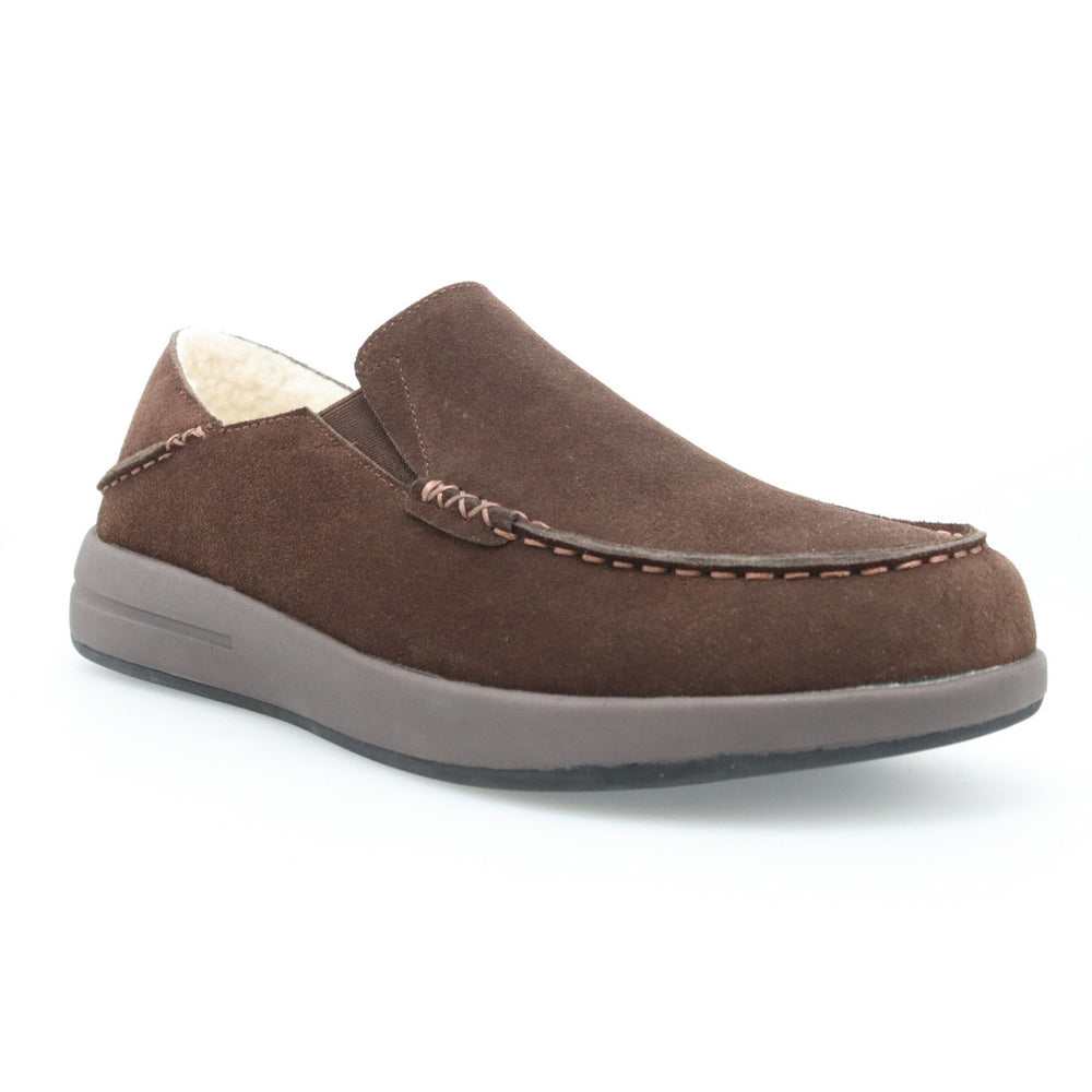 Propet Edsel Slipper (Men's) - Brown/Stone