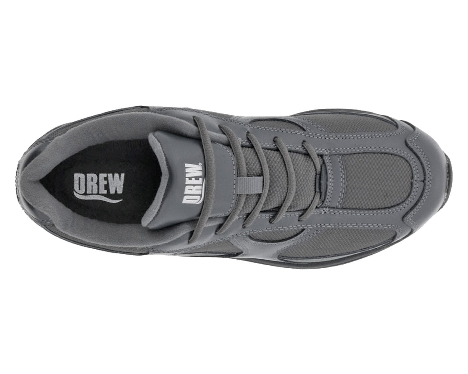 Drew Surge (Men's) - Grey Leather/Mesh