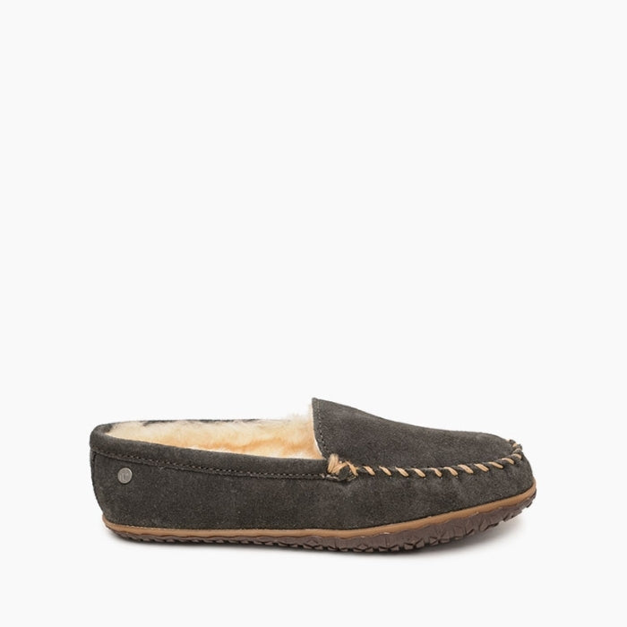 Minnetonka Sheepskin Tobie (Men's) - Charcoal