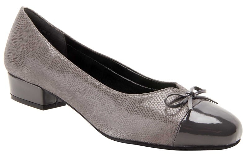 Ros Hommerson Tawnie (Women's) - Grey Lizard Print Leather