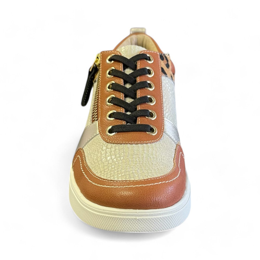 Revere Longbeach Sneaker (Women's) - Cognac Multi