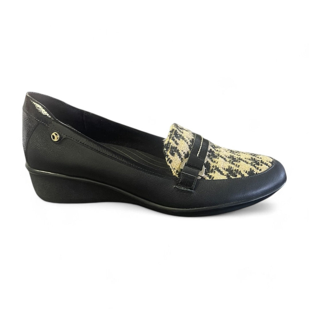 Revere Montmarte Wedge Loafer (Women's) - Houndstooth