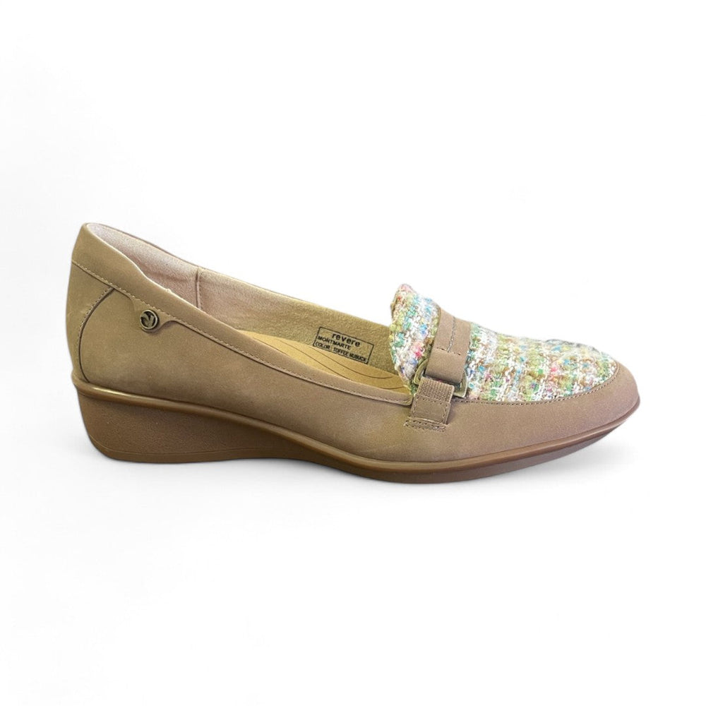 Revere Montmarte Wedge Loafer (Women's) - Toffe Nubuck