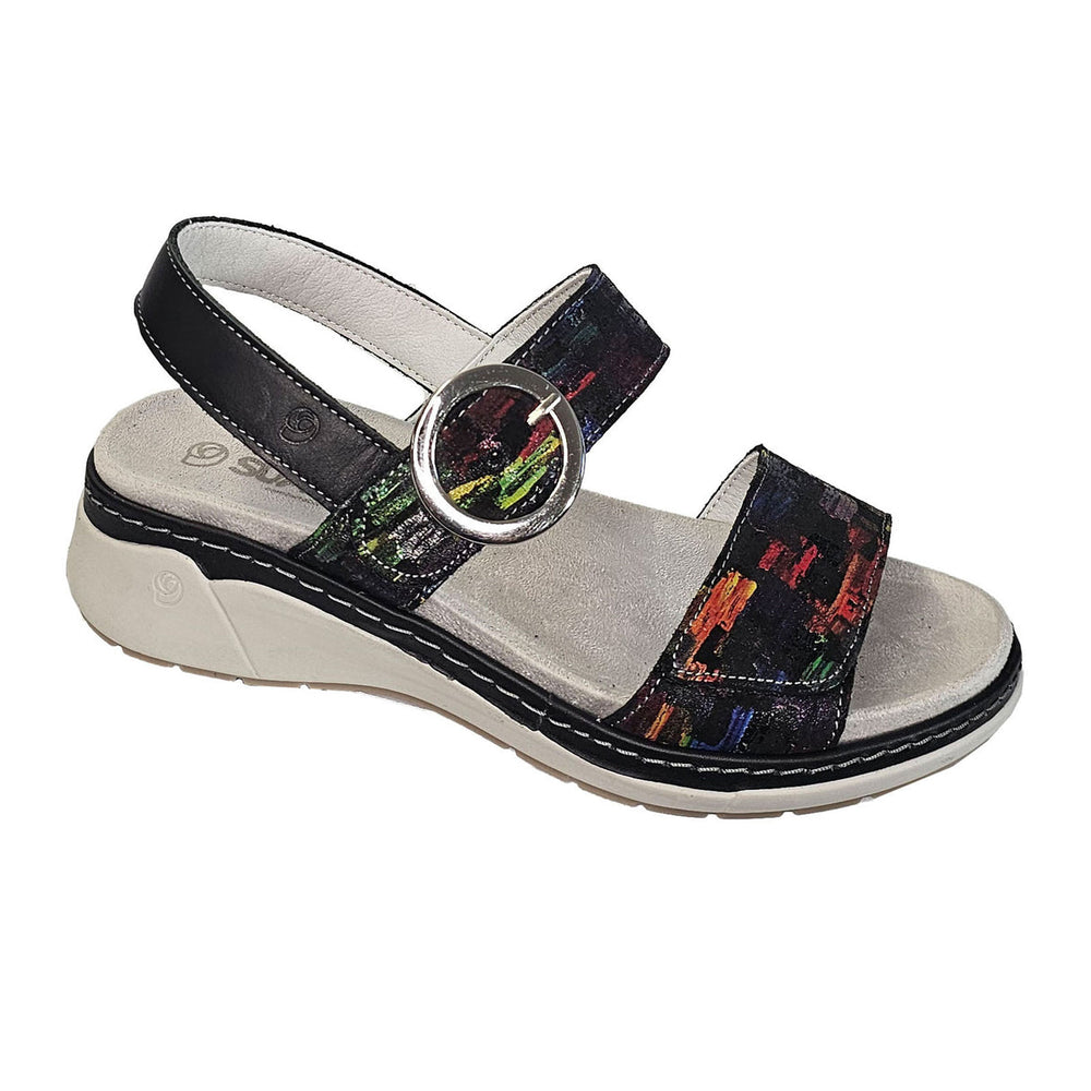 Suave Silveria Backstrap Sandal (Women's) - Black Multi