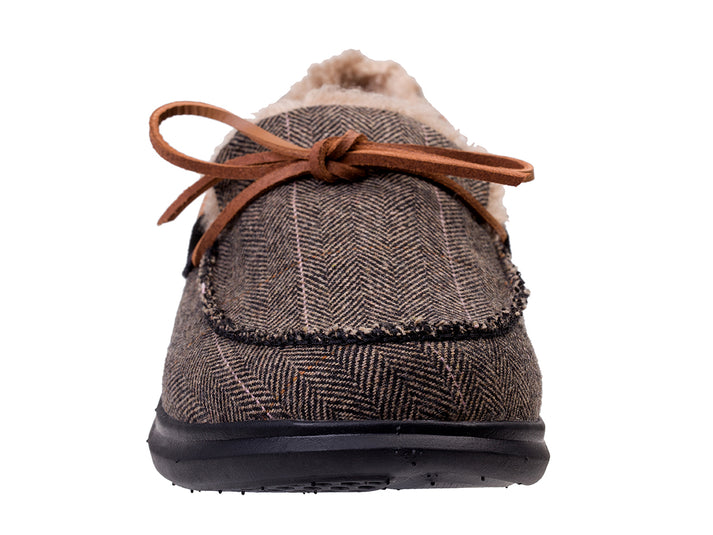 Spenco Birch Slipper (Men's-  Black/Tan Tweed
