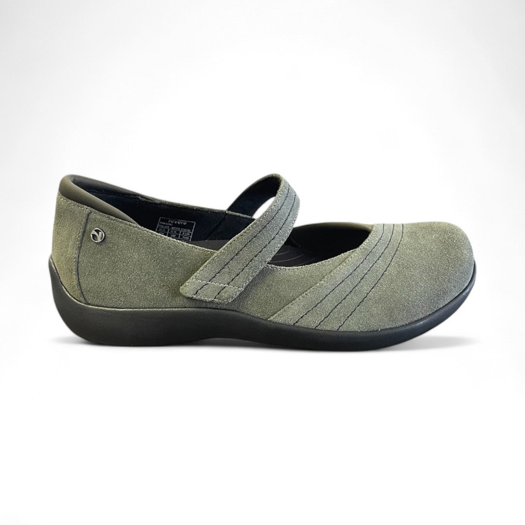 Revere Timaru Bunion Friendly Mary Jane (Women's) - Moss Suede