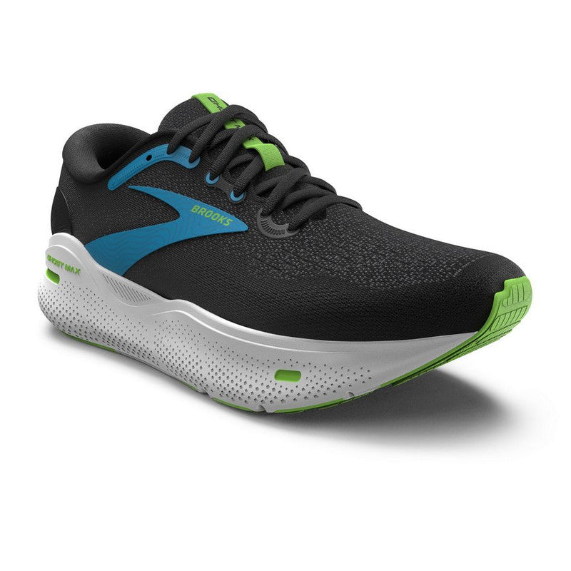 Brooks Ghost Max (Men's) - Black/Atomic Blue/Jasmine