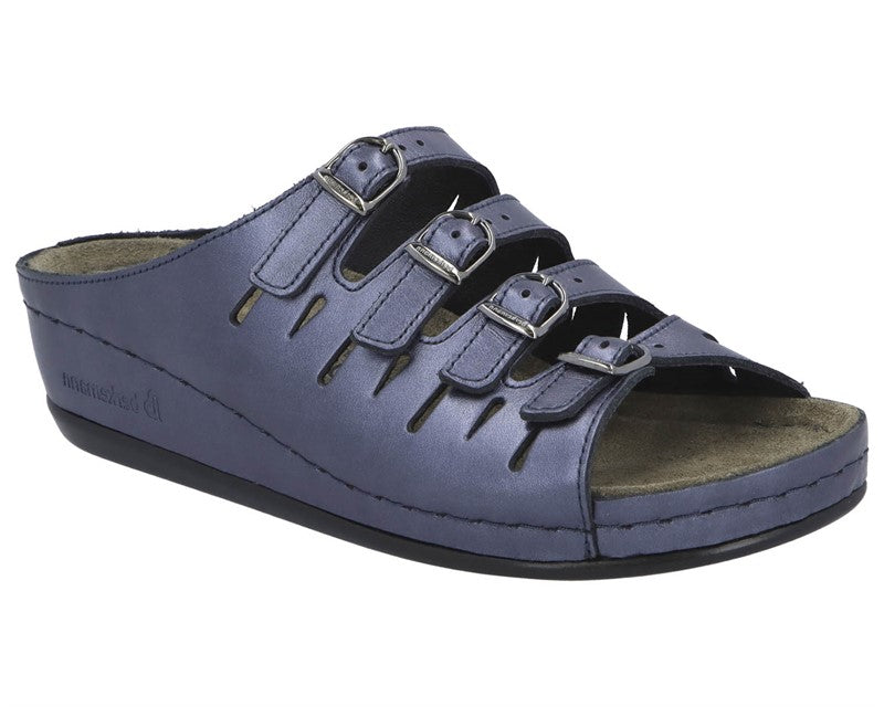 Berkemann Hassel (Women's) - Blue Perlato Leather