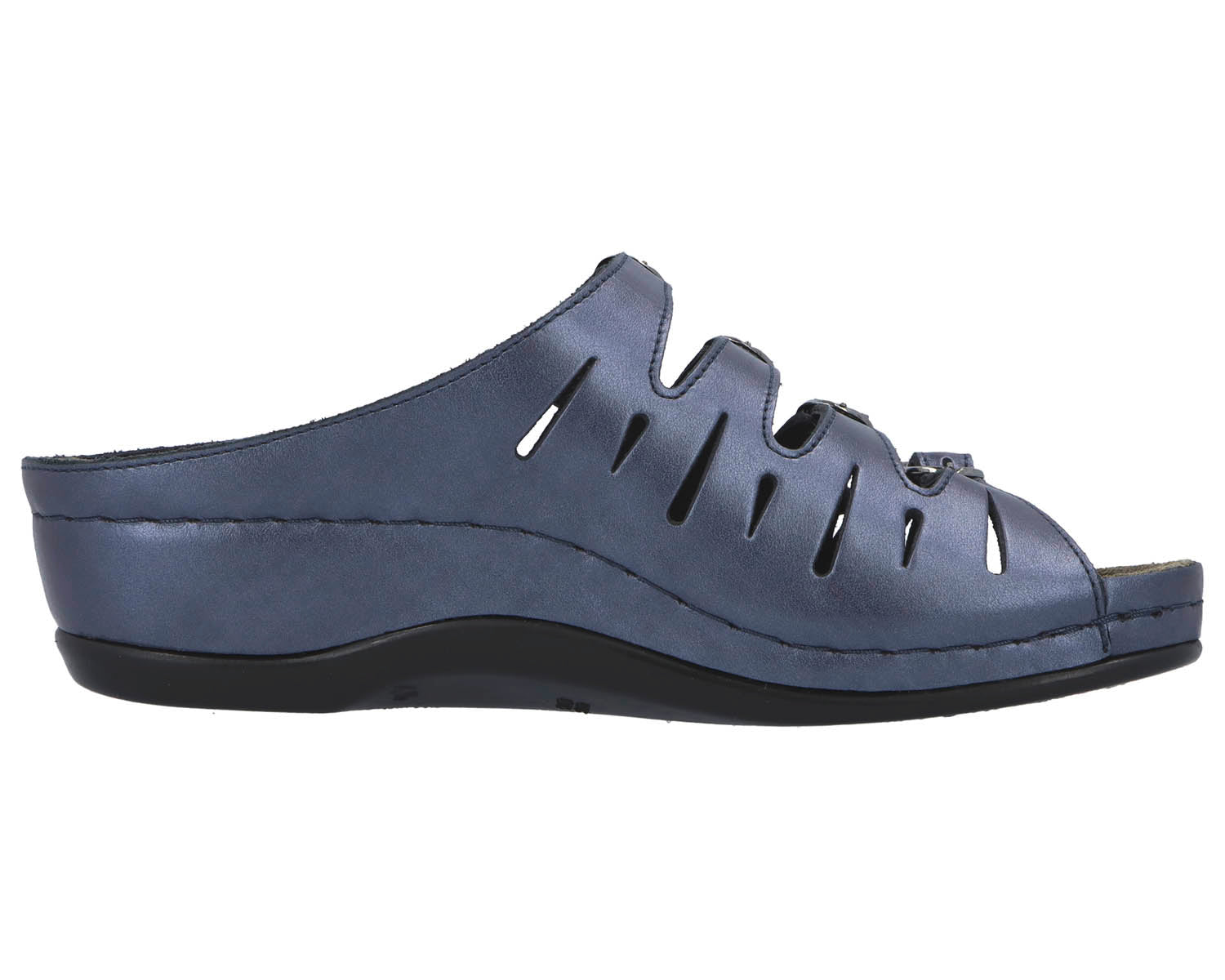 Berkemann Hassel (Women's) - Blue Perlato Leather