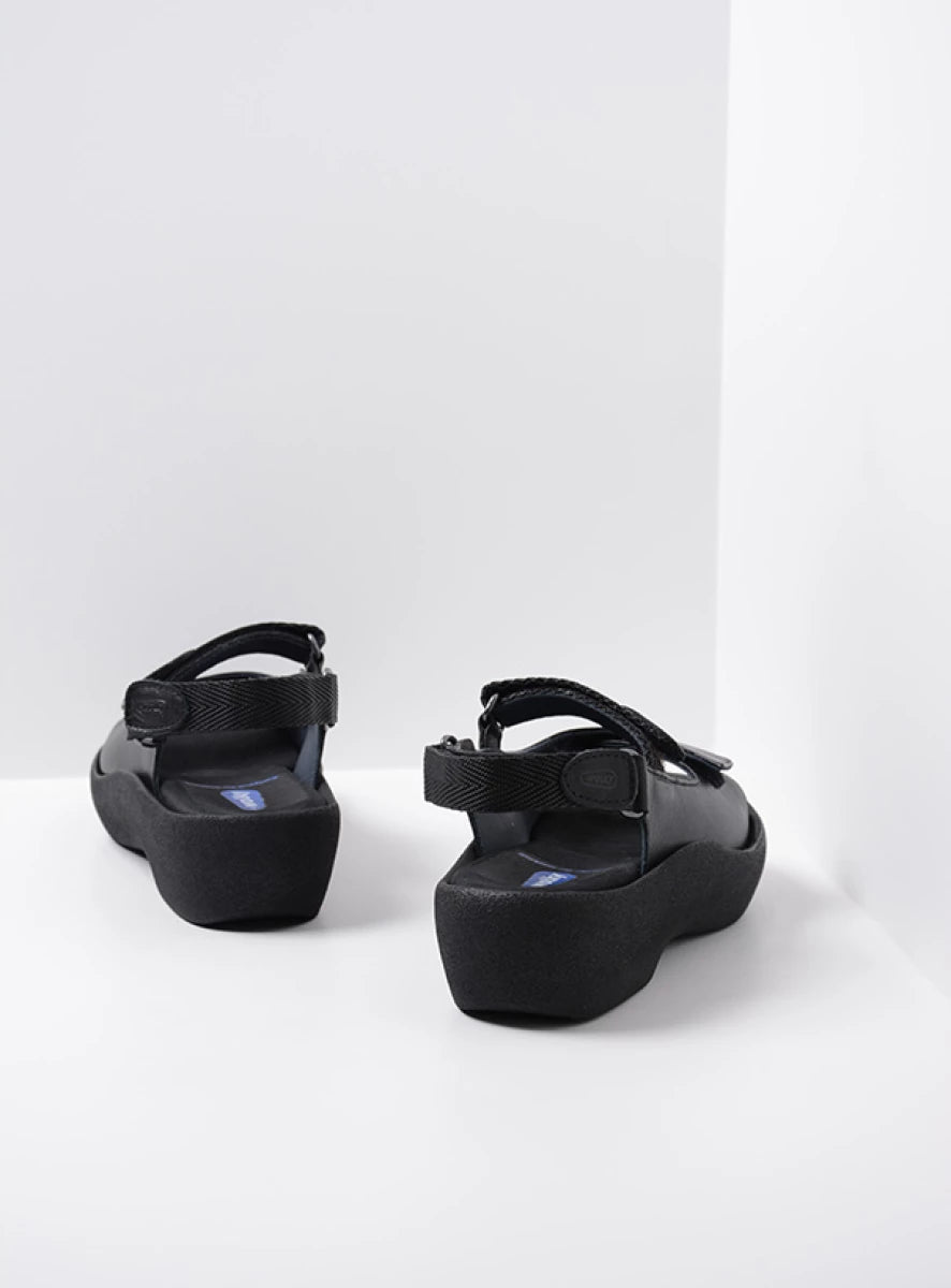 Wolky Jewel (Women's) - Black Leather