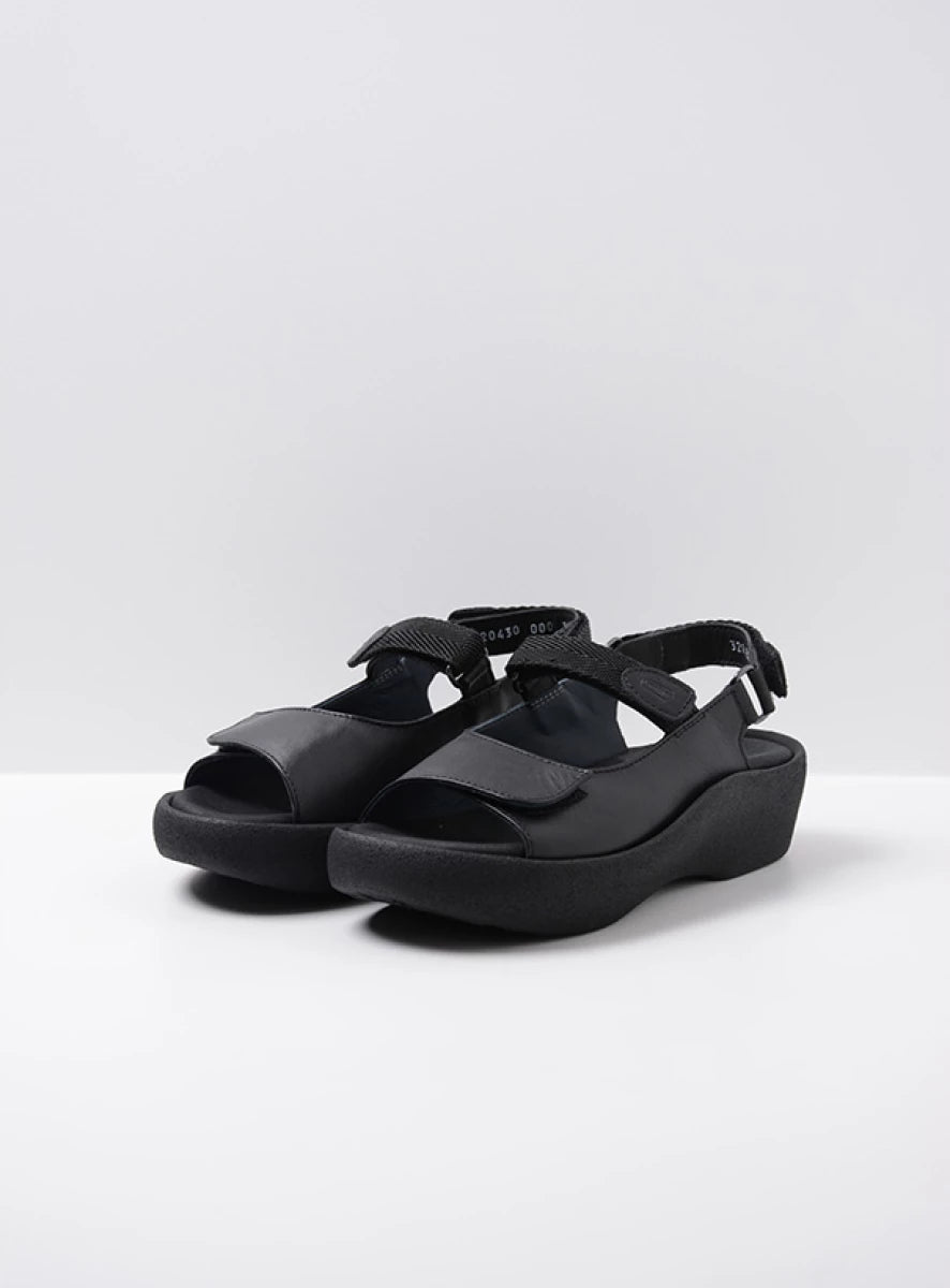 Wolky Jewel (Women's) - Black Leather